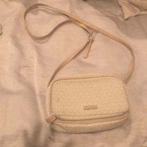 Beige Patterned Shoulder Purse